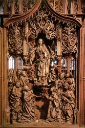 Jungfru Marias himmelsfärd, mittpanelen i Mariaaltaret, 1505-10